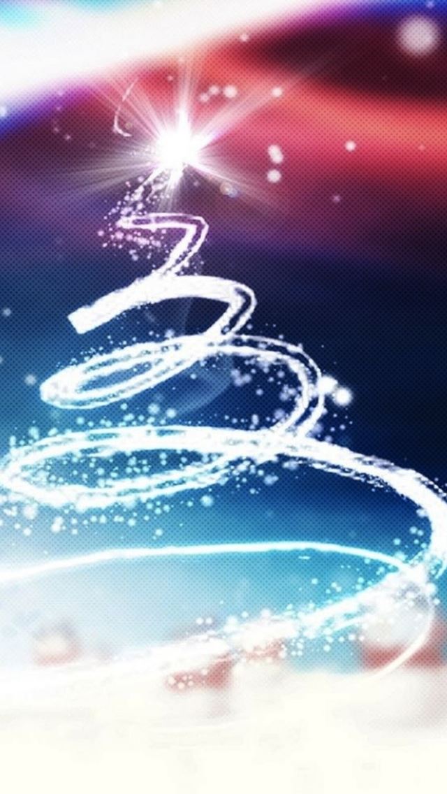 640x1136 Abstract Christmas Tree Light - circle iPhone Wallpaper