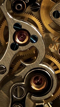 Golden Watch Gears wallpaper