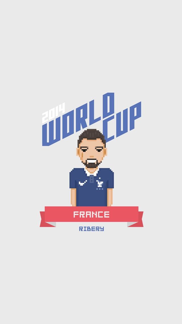 640x1136 World Cup Star France Ribery -  iPhone Wallpaper