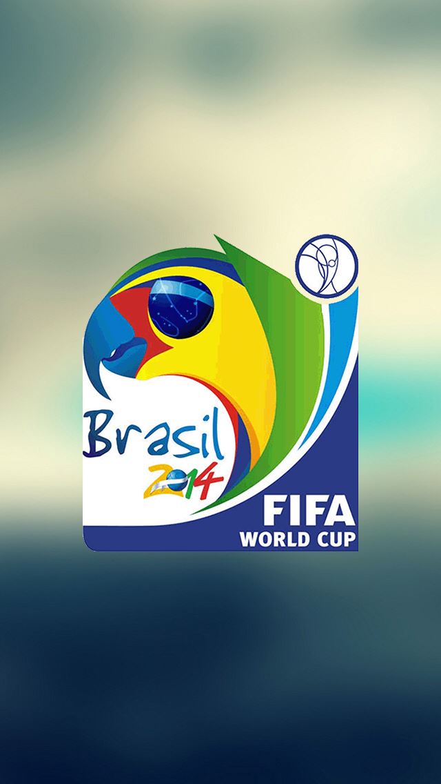 640x1136 World Cup 2014 Brasil Logo -  iPhone Wallpaper