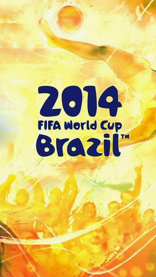2014 FIFA World Cup Brazil Yellow iPhone Wallpapers Free Download