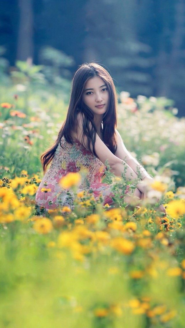 640x1136 Girl - posture iPhone Wallpaper