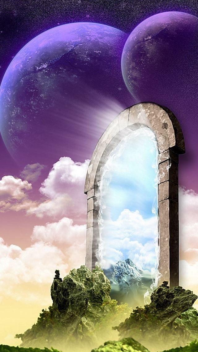 640x1136 Universe Door - universe iPhone Wallpaper