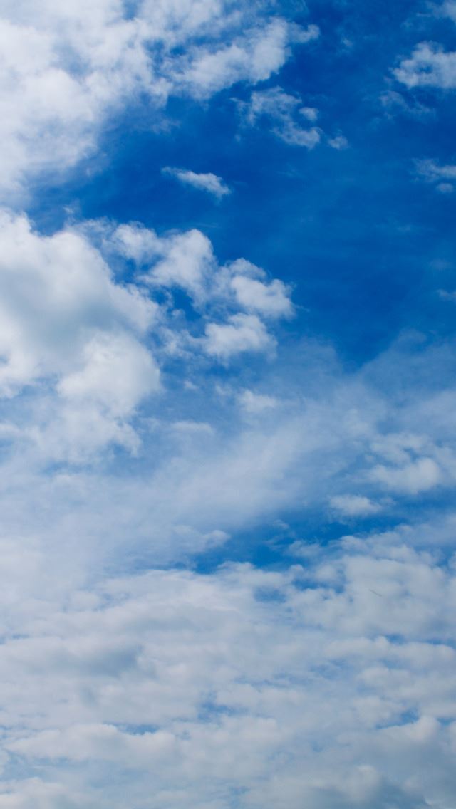 640x1136 White Clouds On The Blue Sky Nature -  iPhone Wallpaper