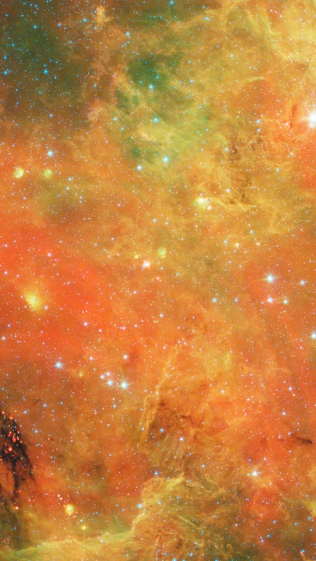 640x1136 Orange Nebula - nebula iPhone Wallpaper