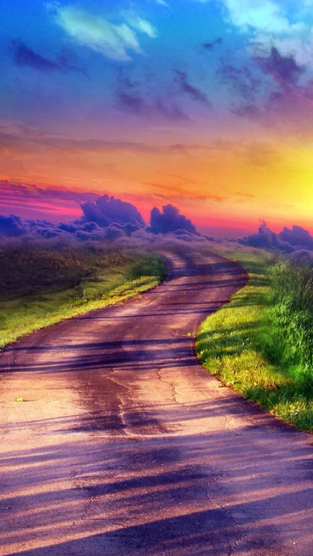 640x1136 Road - backgroun iPhone Wallpaper
