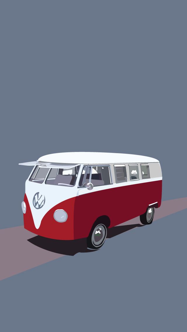 640x1136 Funny Bus Art - bus iPhone Wallpaper