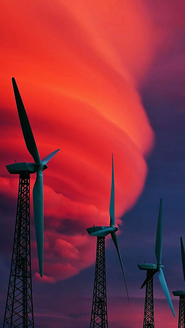 640x1136 Pinwheel - clouds iPhone Wallpaper
