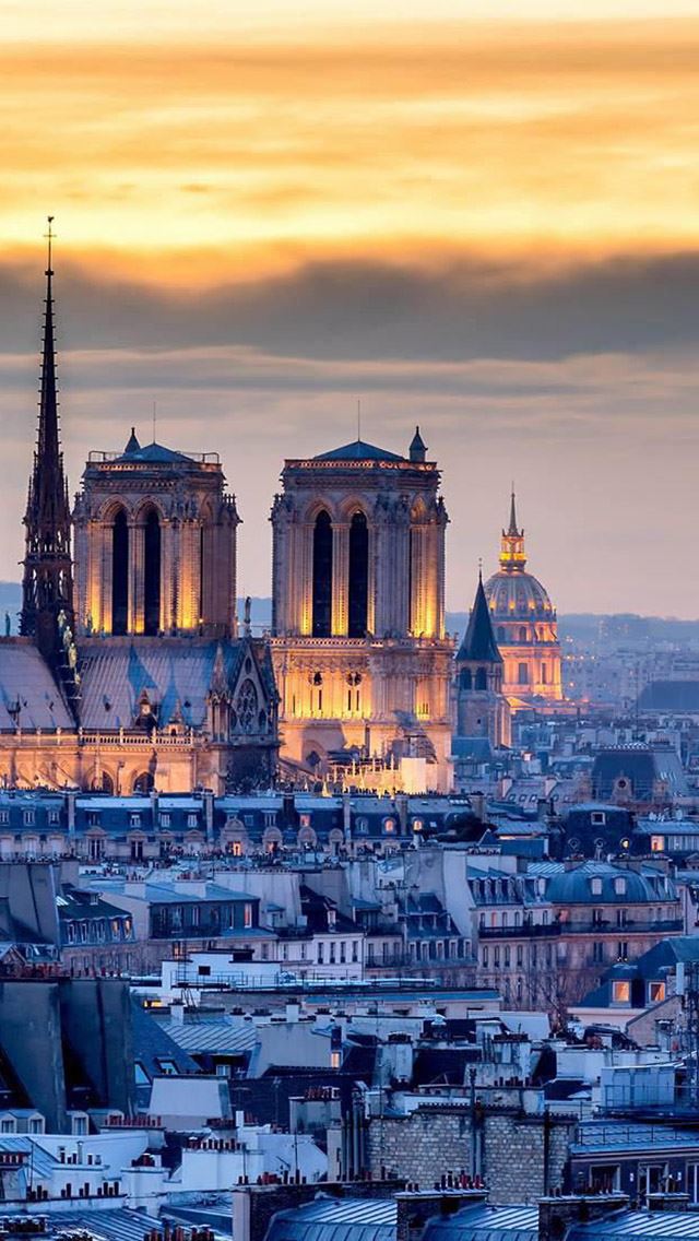 640x1136  Romantic Paris Night - romantic iPhone Wallpaper