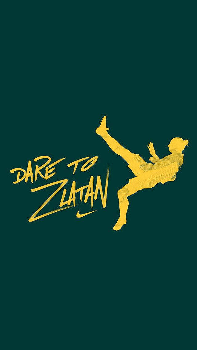 640x1136 Dare To Zlatan Green - drawn iPhone Wallpaper