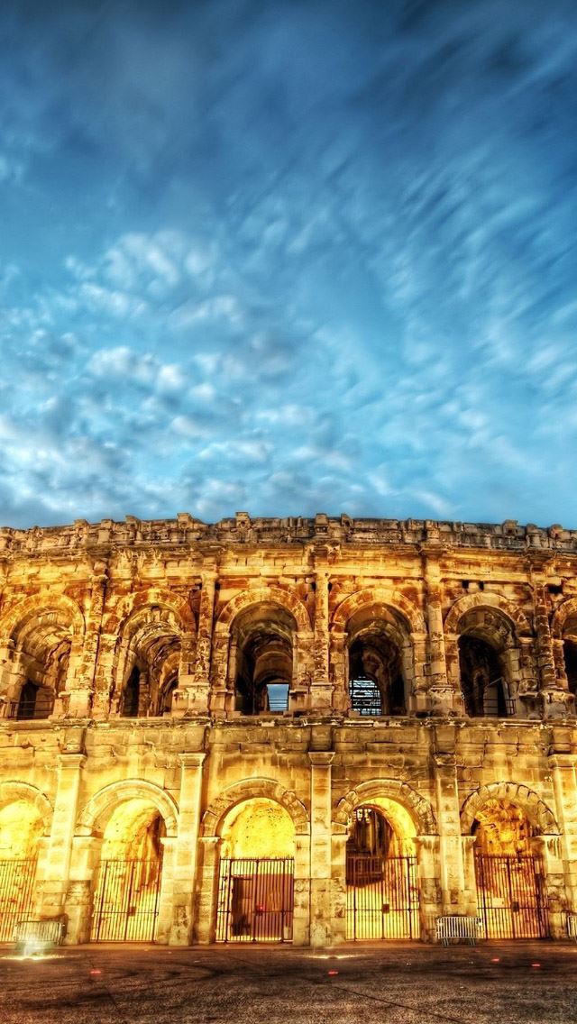640x1136 Rome Italy Colosseum Light - rome iPhone Wallpaper