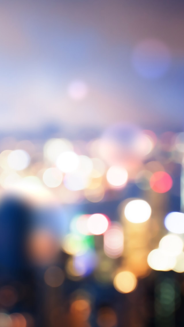 City Blurry Neon iPhone Wallpapers Free Download