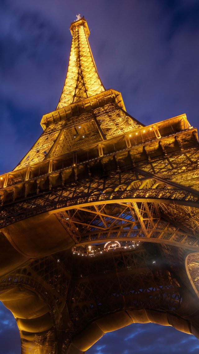 640x1136 Eiffel Tower  - the sky iPhone Wallpaper