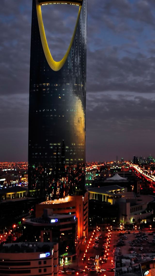 640x1136 City Night  - the sky iPhone Wallpaper