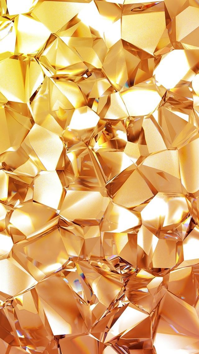 1284x2778 Geometric Gold Diamond - yellow iPhone Wallpaper