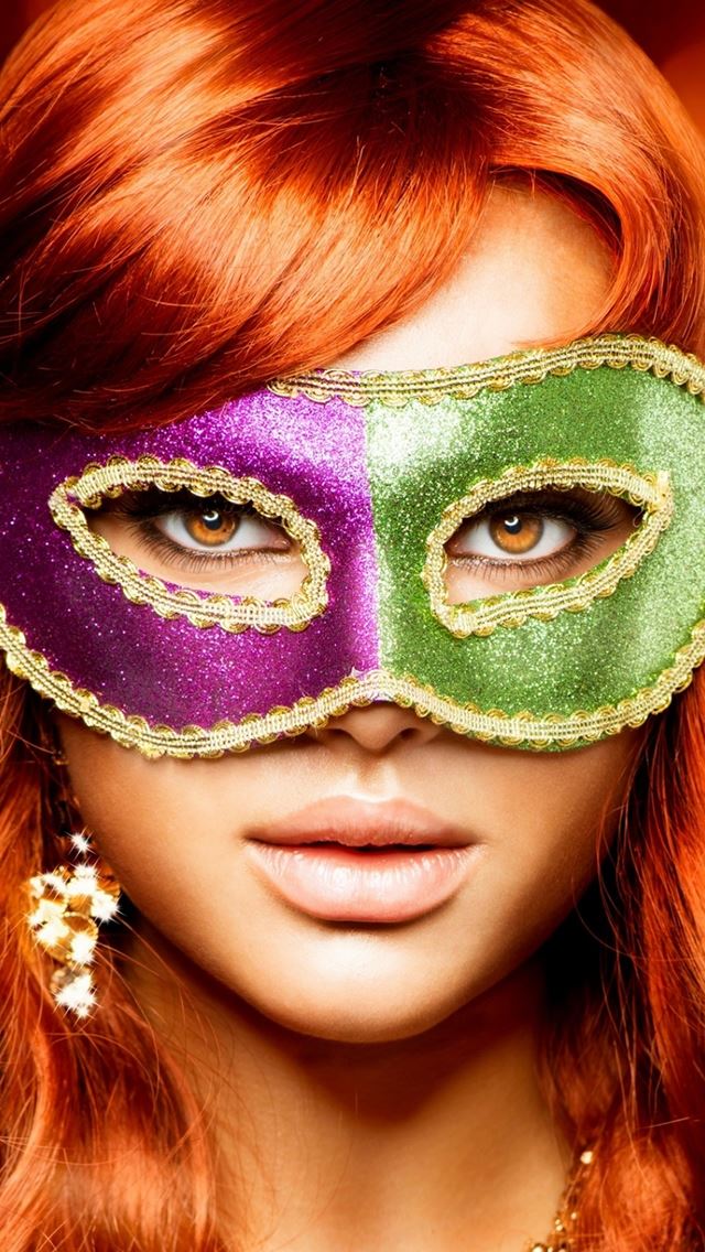 640x1136 Mask Girl - girls iPhone Wallpaper