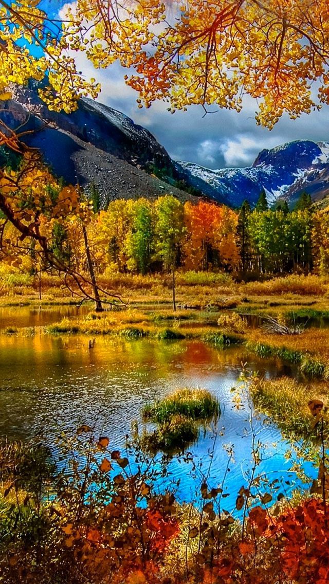 640x1136 Mountain Autumn -  iPhone Wallpaper