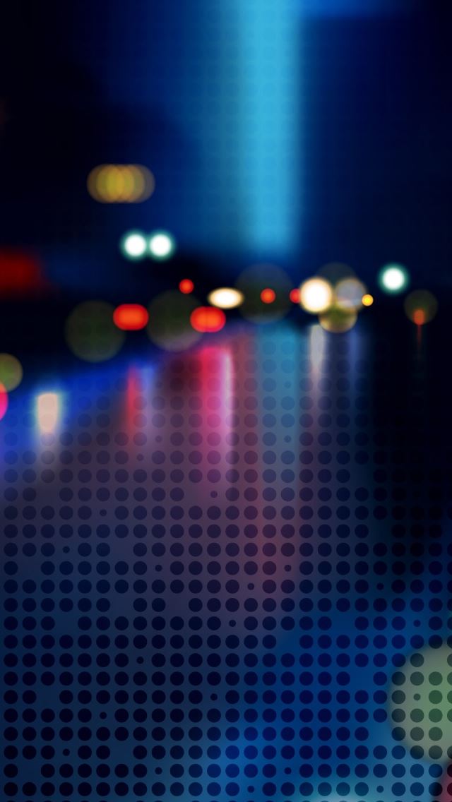 640x1136 Abstract Neon Bokeh - circle iPhone Wallpaper