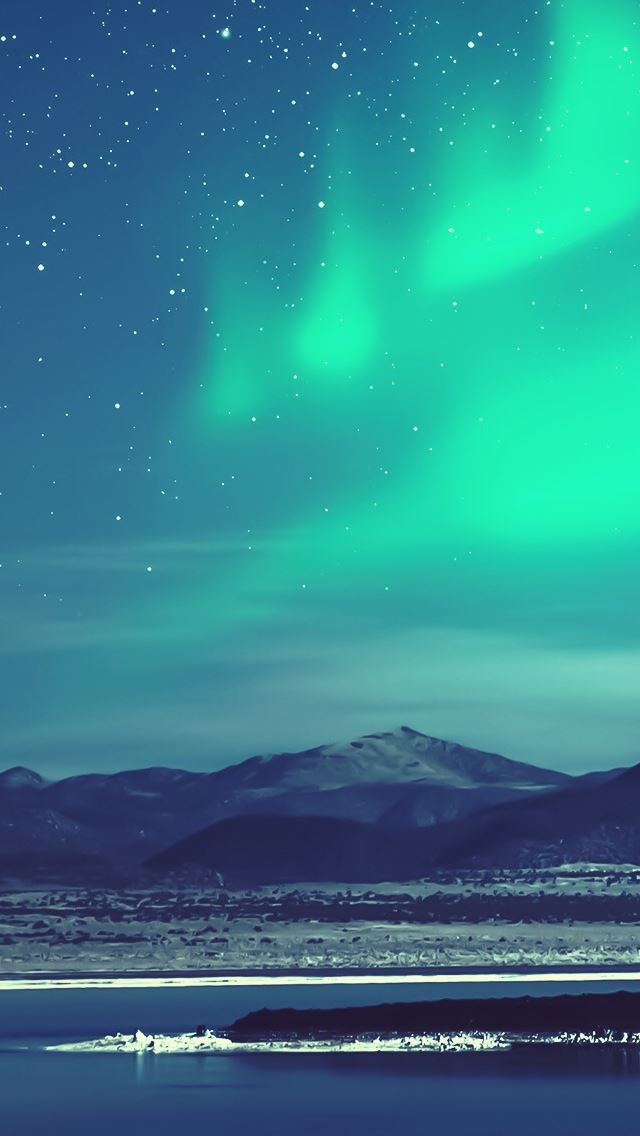 640x1136 Polar Aurora - nebula iPhone Wallpaper