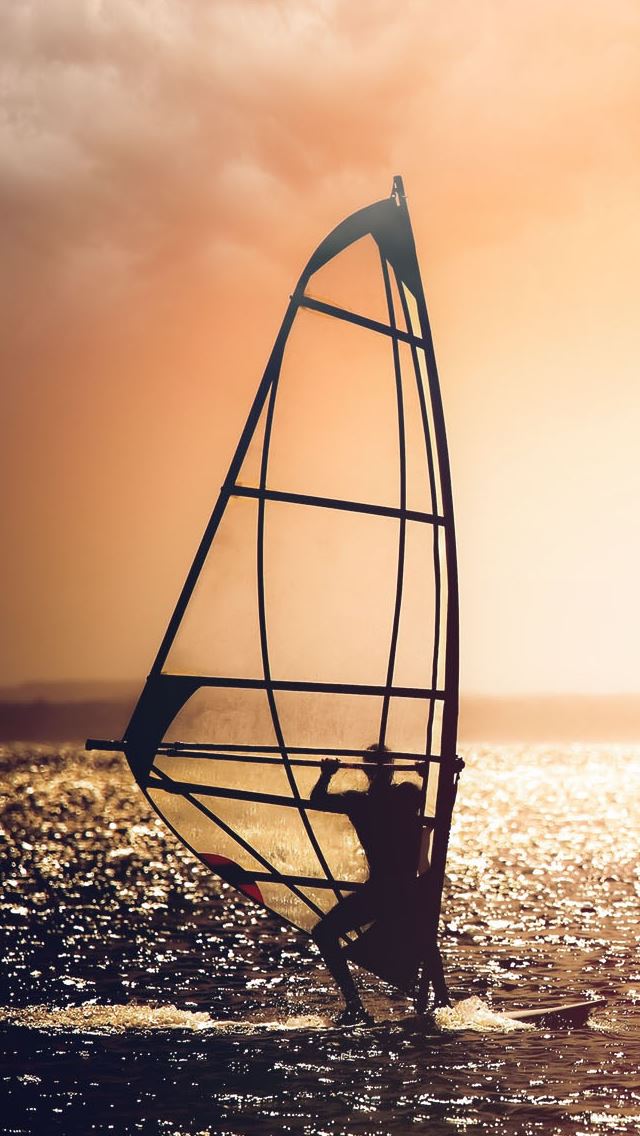 640x1136 Surfing On The Ocean -  iPhone Wallpaper