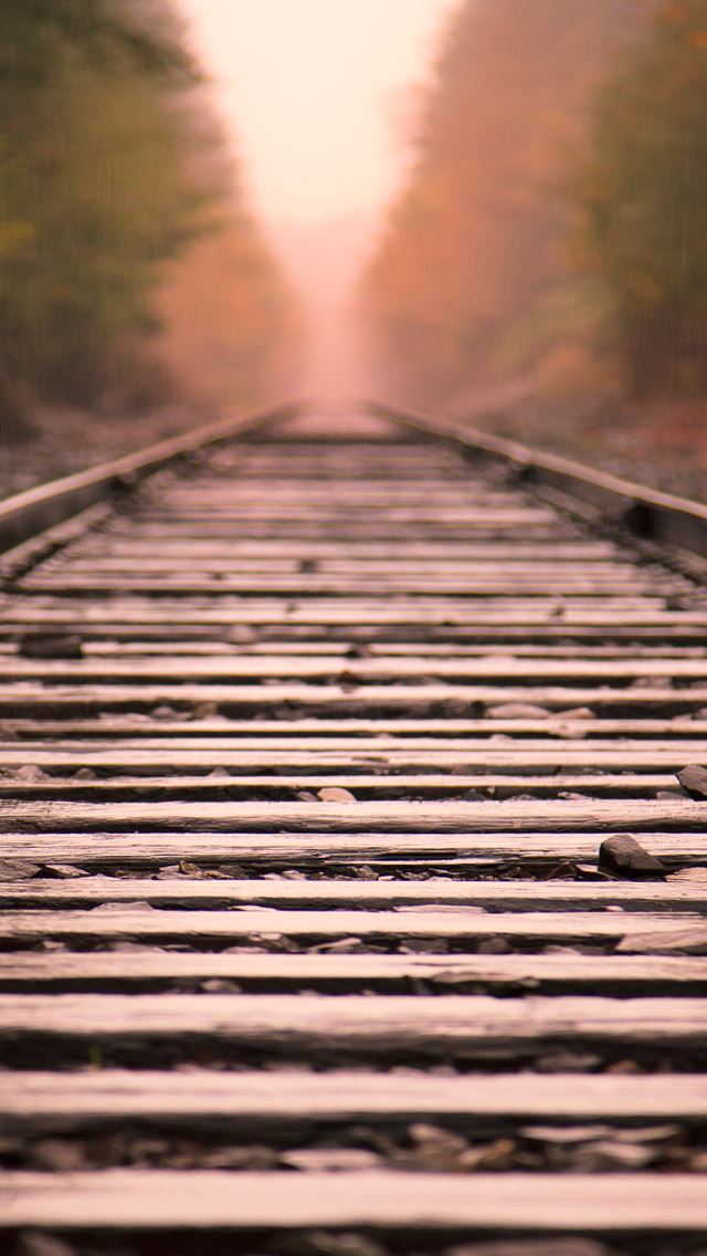 640x1136 Fuzzy future - rail iPhone Wallpaper