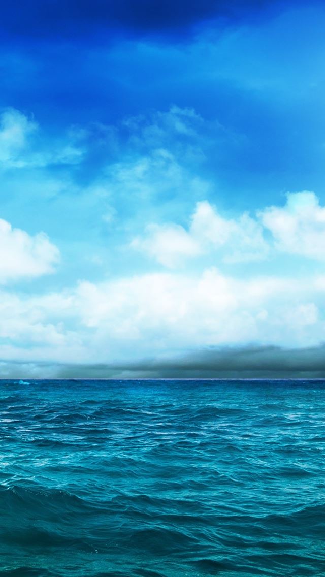 640x1136 Wild Ocean And Blue Sky - wild iPhone Wallpaper