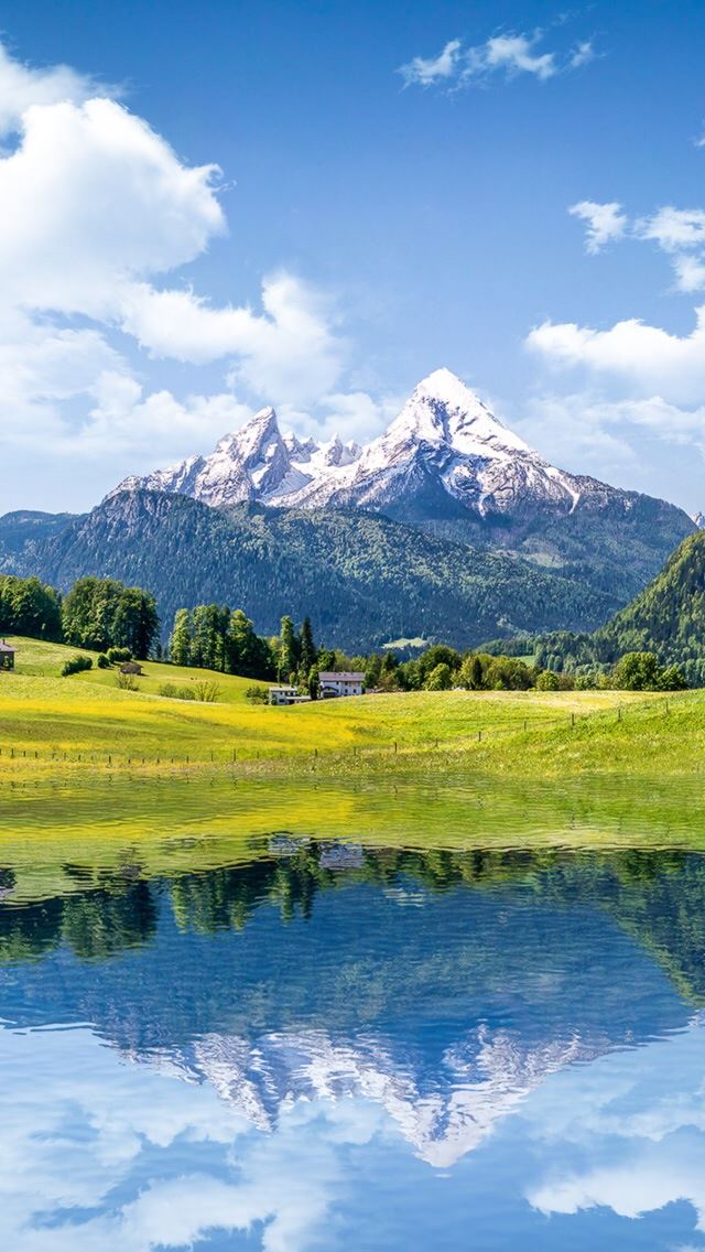 640x1136 Nature Mountain Lake Reflection - lake iPhone Wallpaper