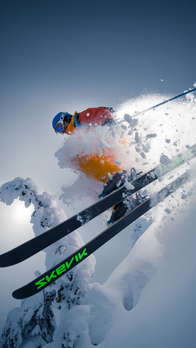640x1136 Cool Alpine Skiing -  iPhone Wallpaper