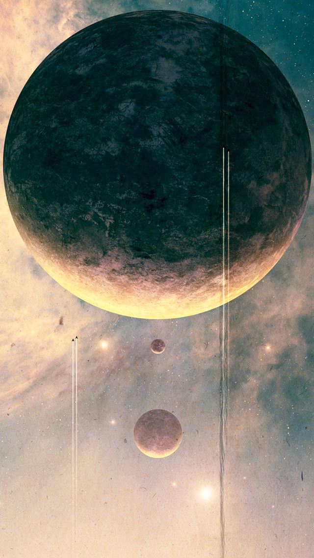 640x1136 JoeJesus Josef Barton Moon Fantasy Outer Space  -  iPhone Wallpaper