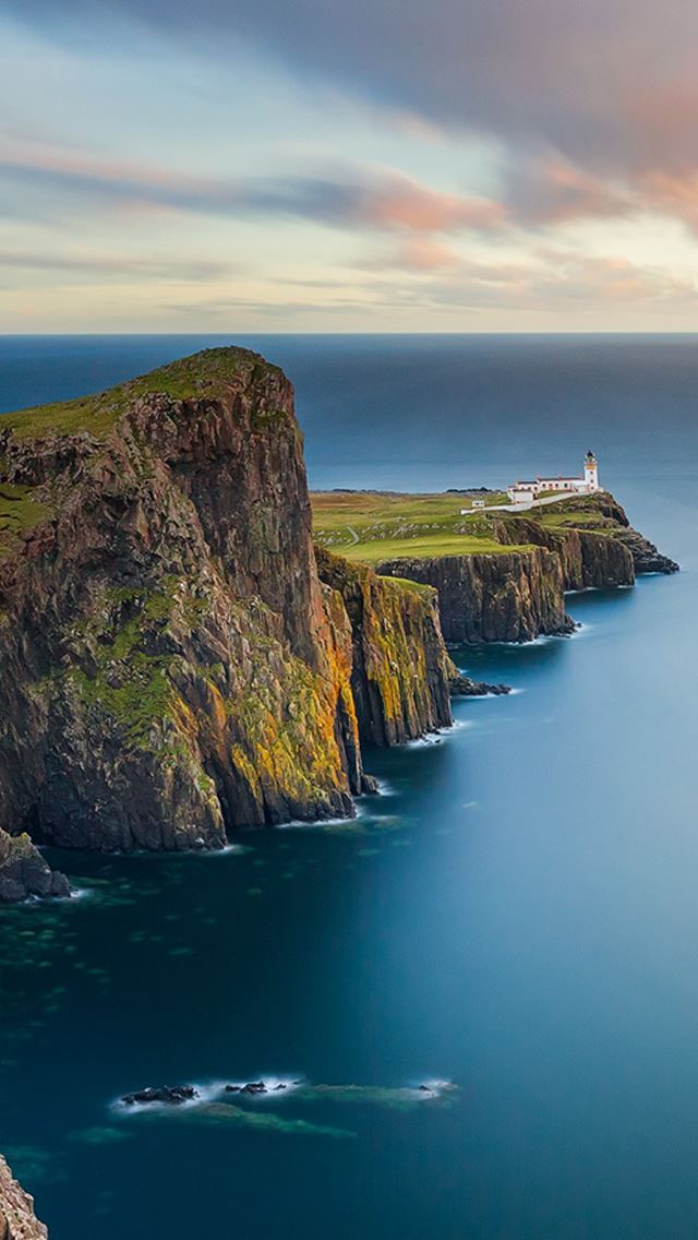 640x1136 iOS 8 Light House -  iPhone Wallpaper