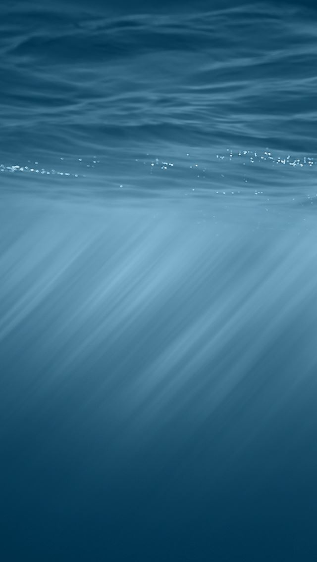 640x1136 Under Water iOS 8 Official - lights iPhone Wallpaper