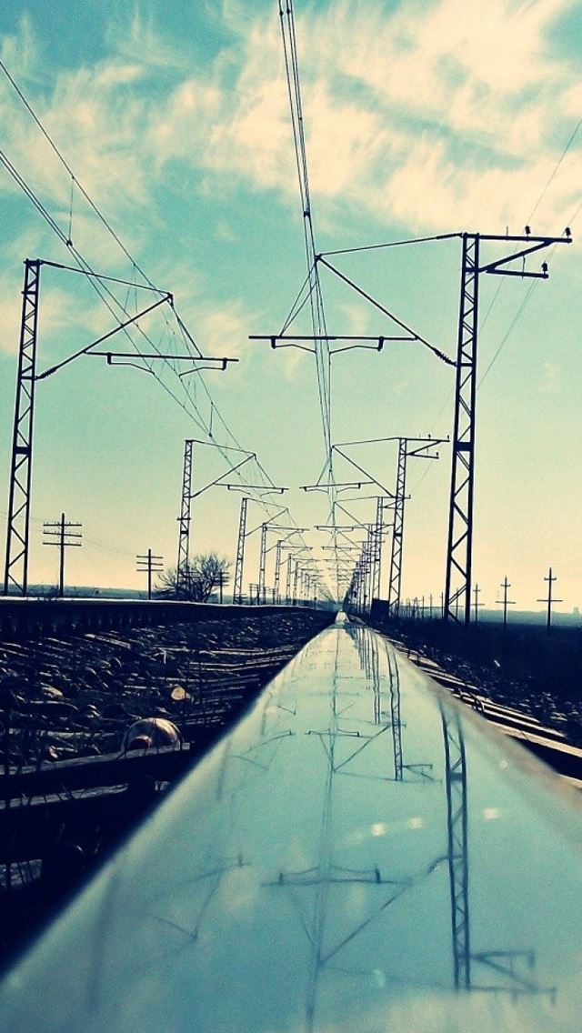 640x1136 Close Up Railway - railway iPhone Wallpaper