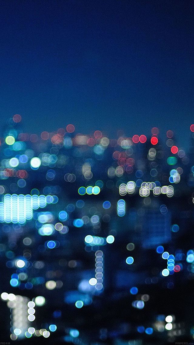 640x1136 Crying City Night Bokeh -  iPhone Wallpaper