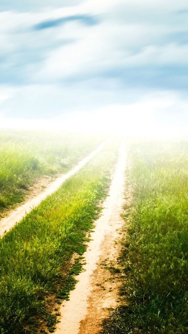 640x1136 Road To Sky - cloudy iPhone Wallpaper