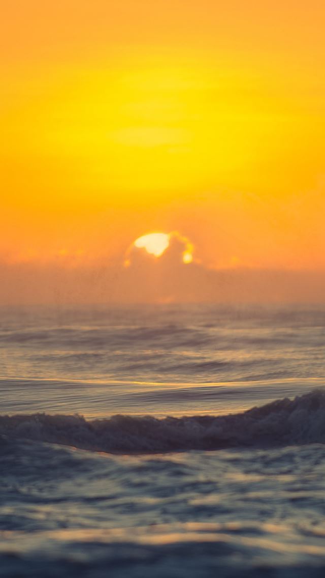 640x1136 Nature Sunset Seaspray - sea iPhone Wallpaper