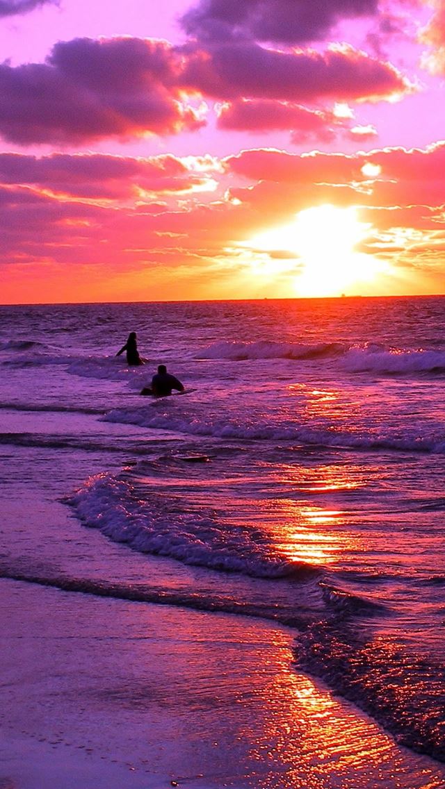 640x1136 Nature Red Sunset Landscape -  iPhone Wallpaper