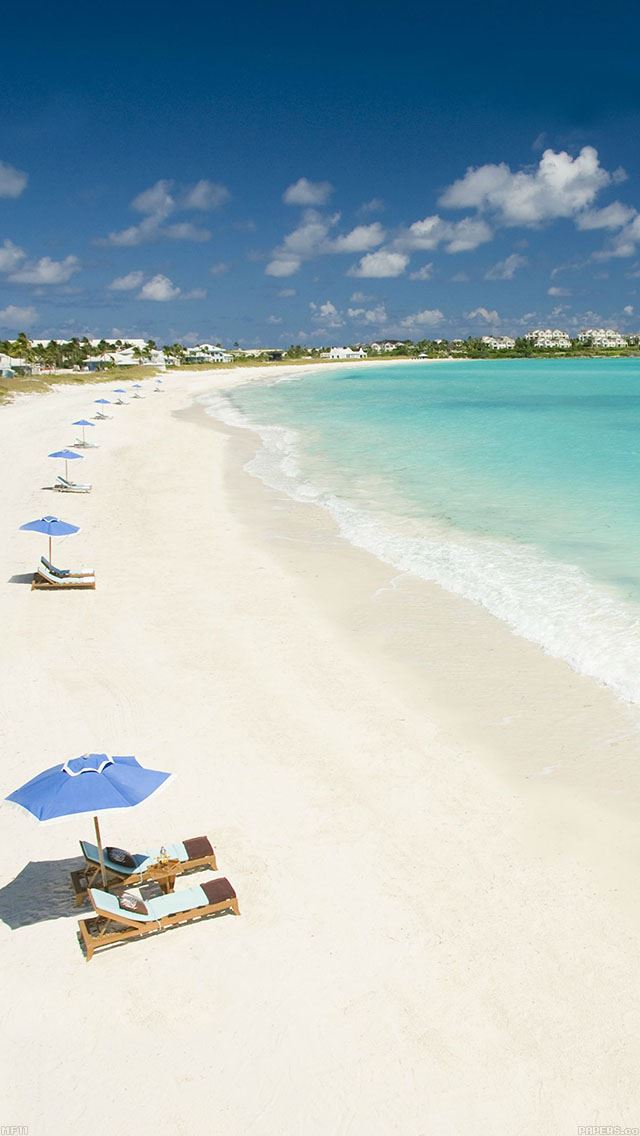 640x1136 Morning Calm Beach Ocean View - view iPhone Wallpaper