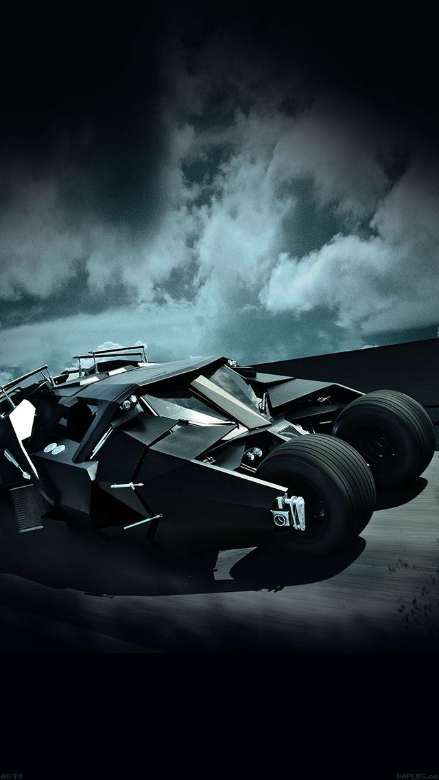 640x1136 Batcar Batman Highway Art Hero - highway iPhone Wallpaper