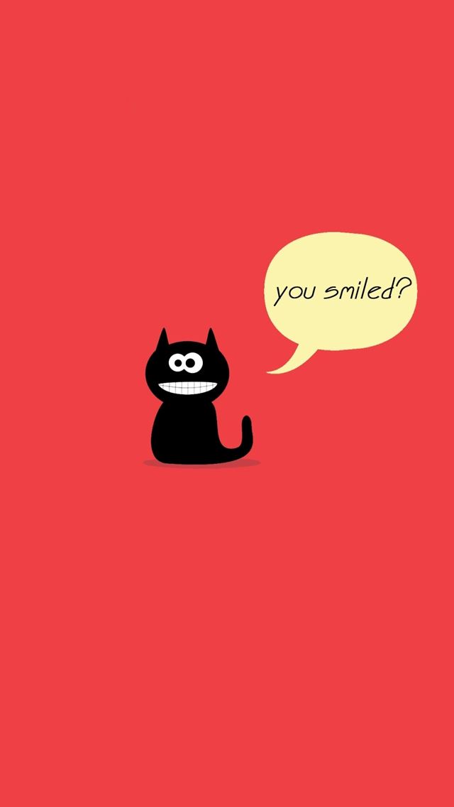 640x1136 Cute Cat Smile - cute iPhone Wallpaper