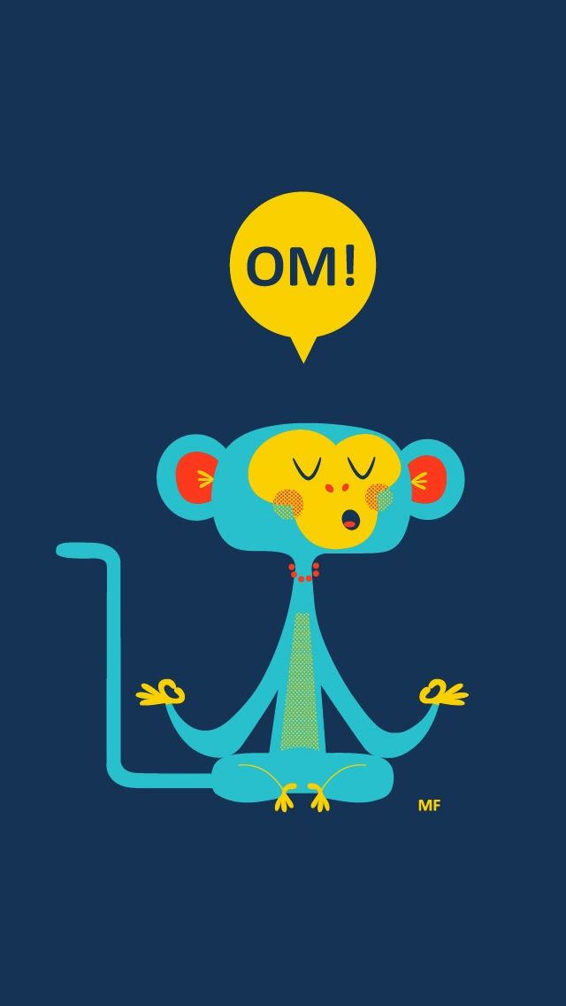 640x1136 Familiar Om Mono - monkey iPhone Wallpaper