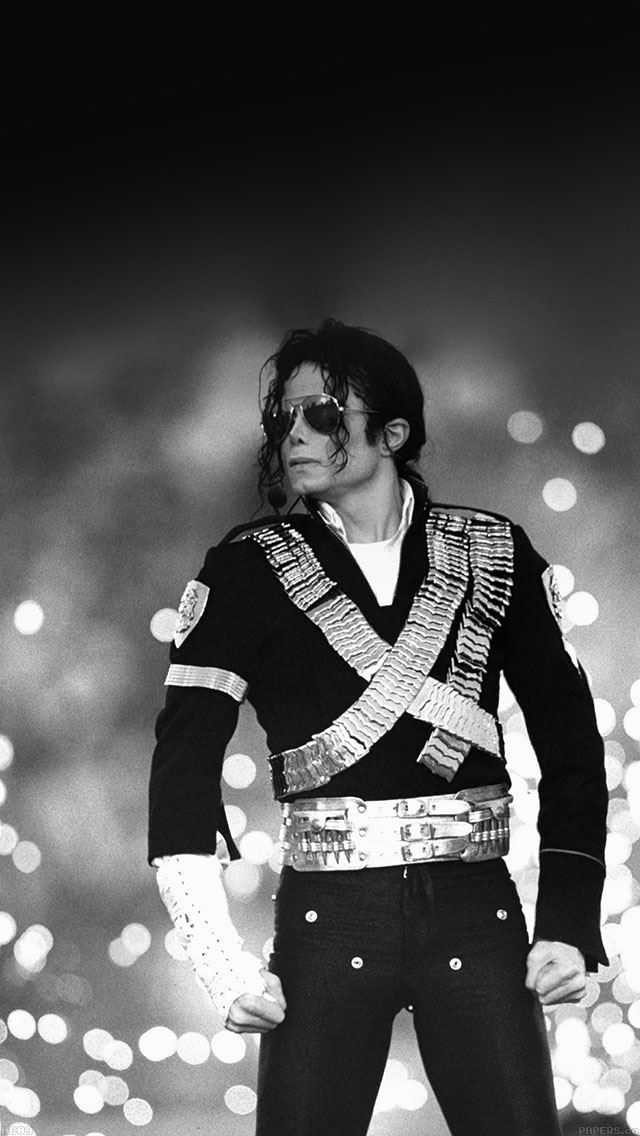 640x1136 Michael Jackson Bw Concert King Of Pop - pop iPhone Wallpaper