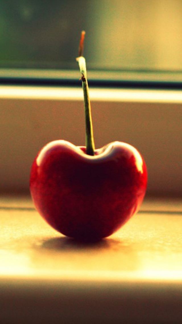 640x1136 Cherry Fruit Macro - fruit iPhone Wallpaper