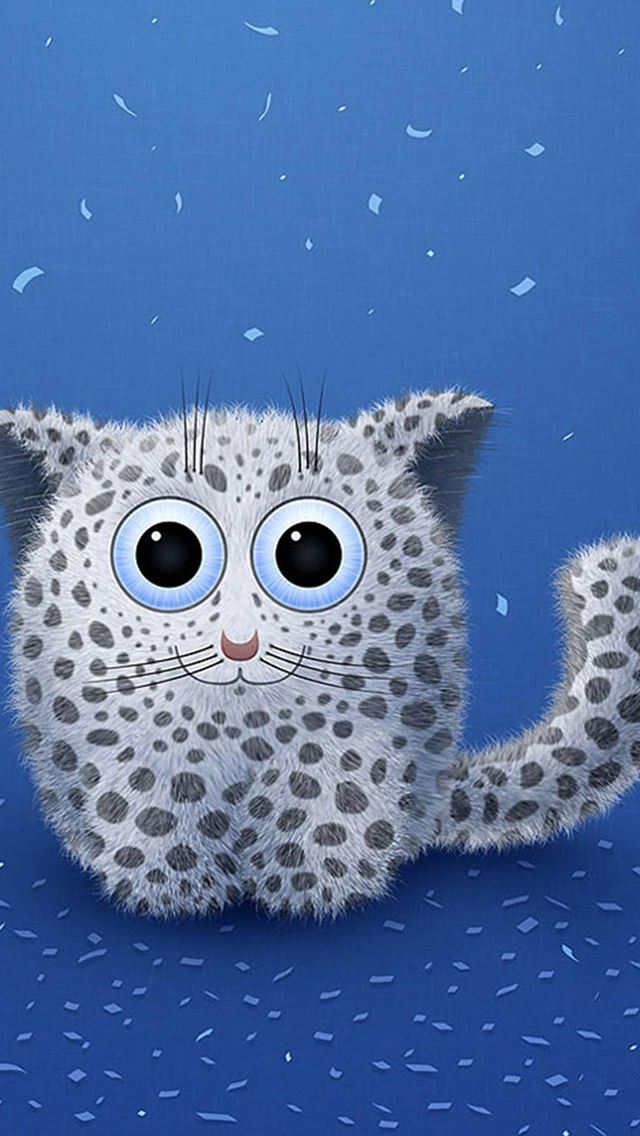 640x1136 Cute Cat Cartoon - funny iPhone Wallpaper