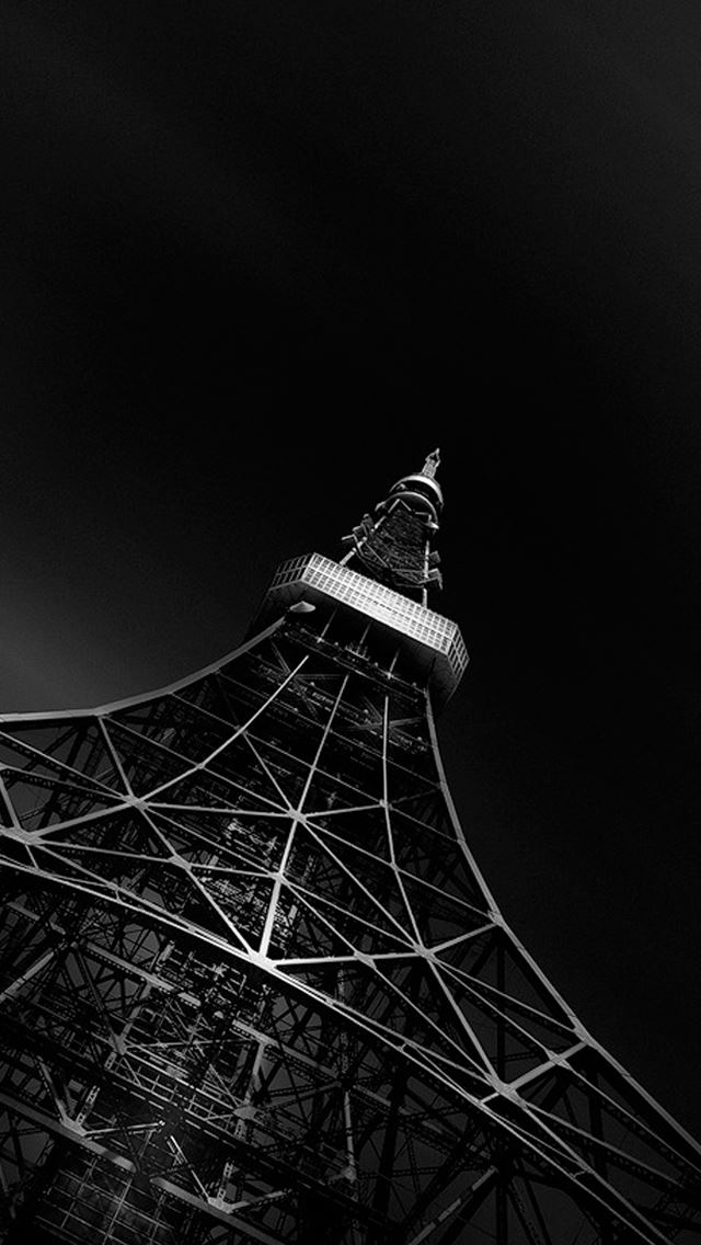 640x1136 Fading Black Eiffel Tower  - effiel tower iPhone Wallpaper