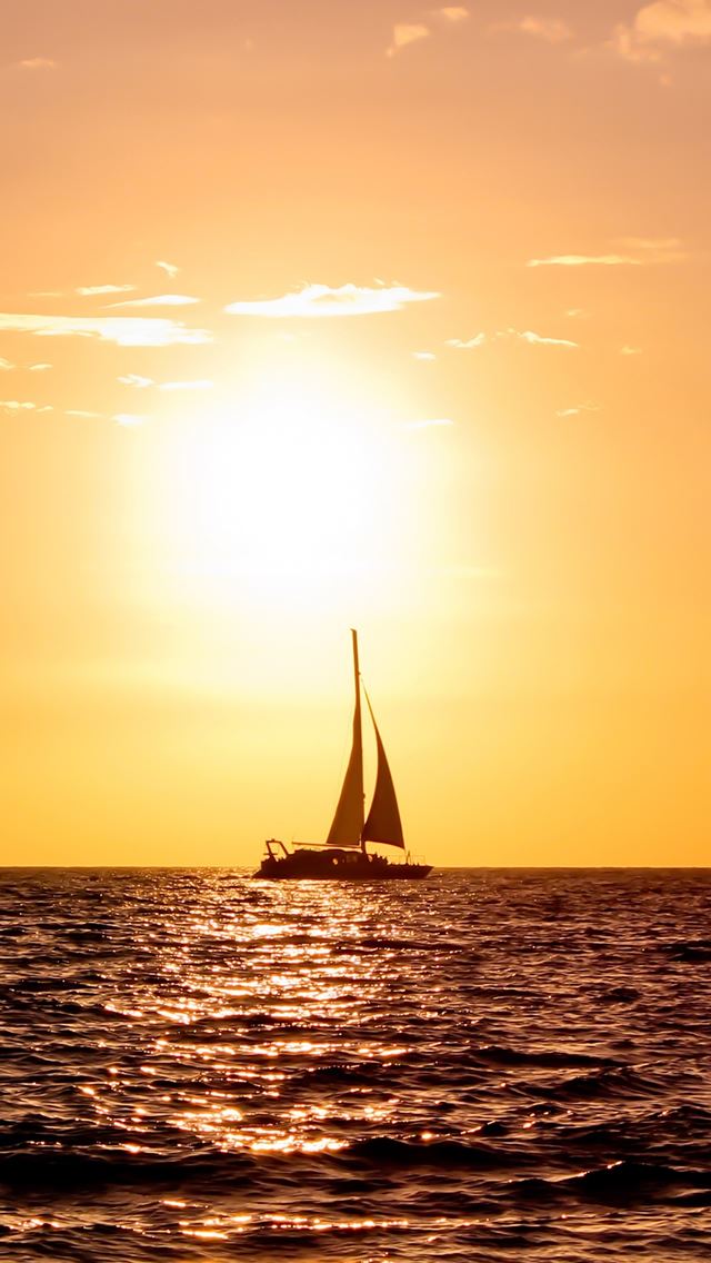 640x1136 Sunset At Big Island - island iPhone Wallpaper