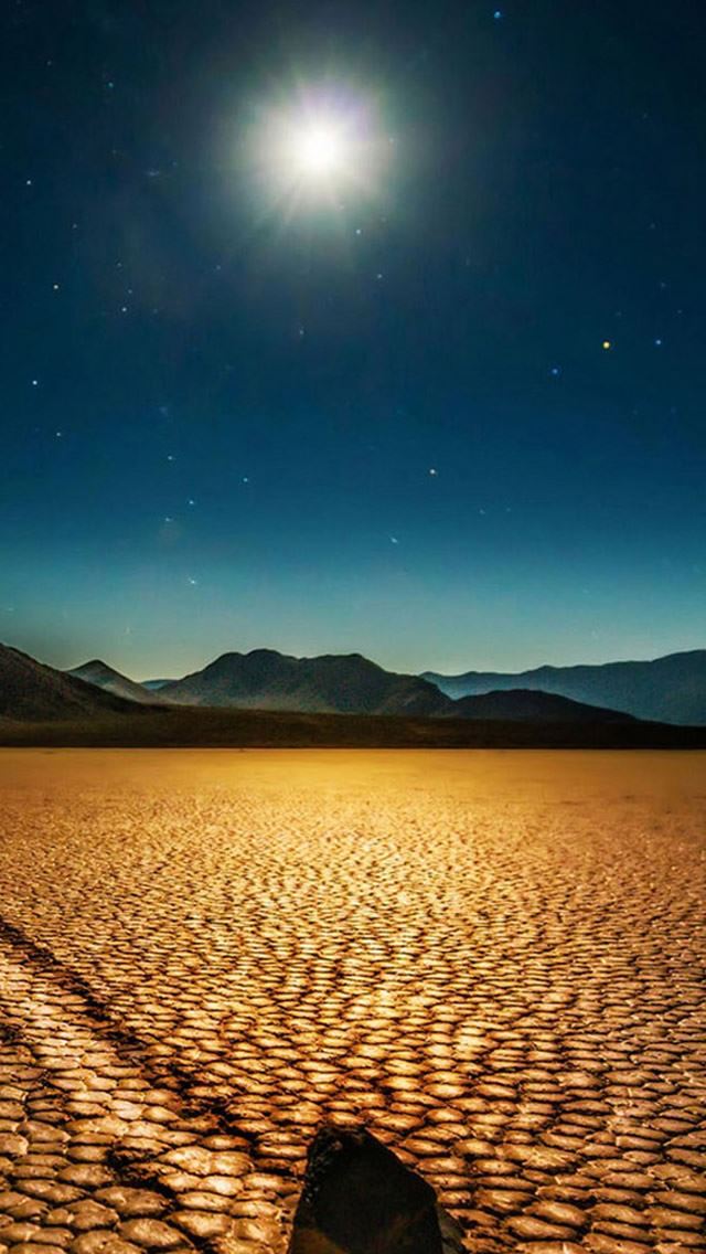 640x1136 Death Valley National Park Moonlight - moonlight iPhone Wallpaper