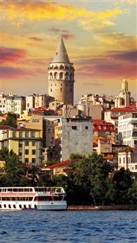 Istanbul Turkey Sea Buildings wallpaper