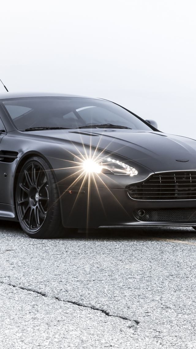 640x1136 Aston Martin Vantage Black Bmp - auto iPhone Wallpaper