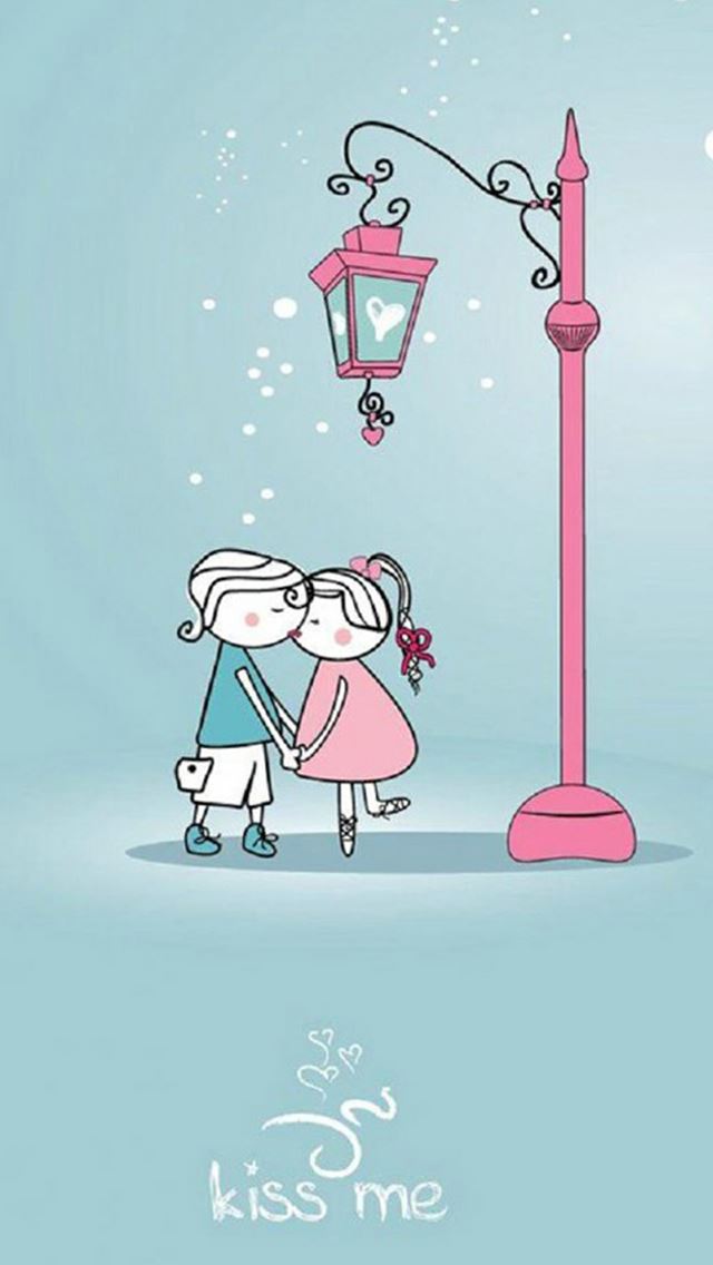 640x1136 Anime Kiss Me Lovers - lovers iPhone Wallpaper