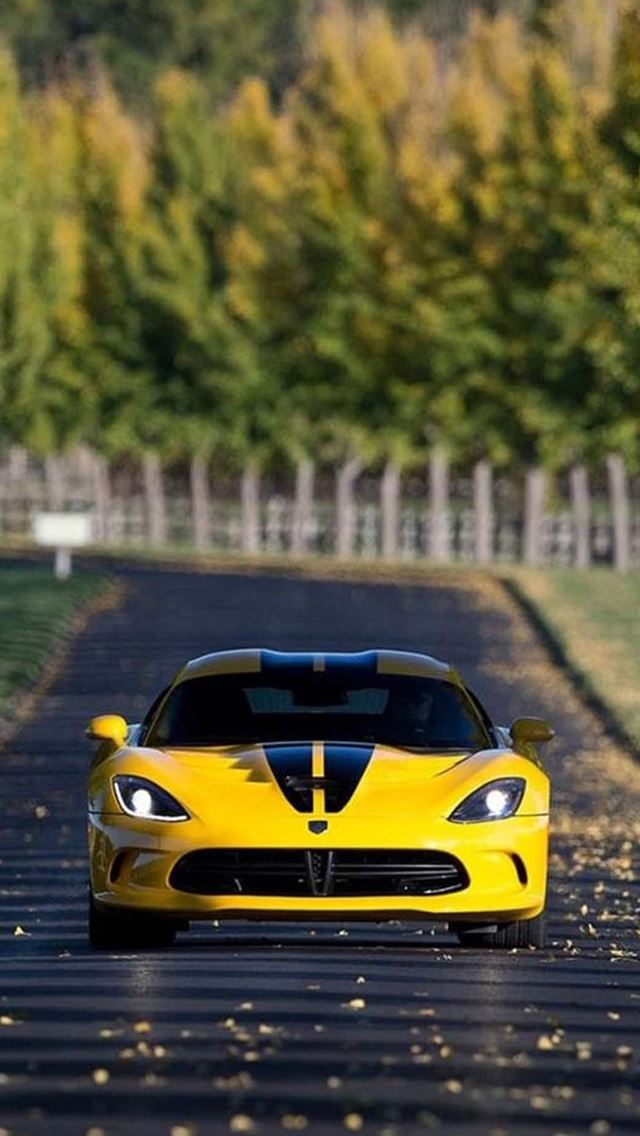 640x1136 Yellow Car On Railway - railway iPhone Wallpaper